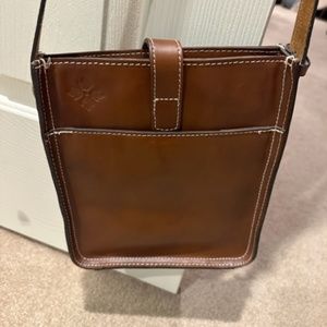 NWOT Patricia Nash Crossbody Brown Leather Map